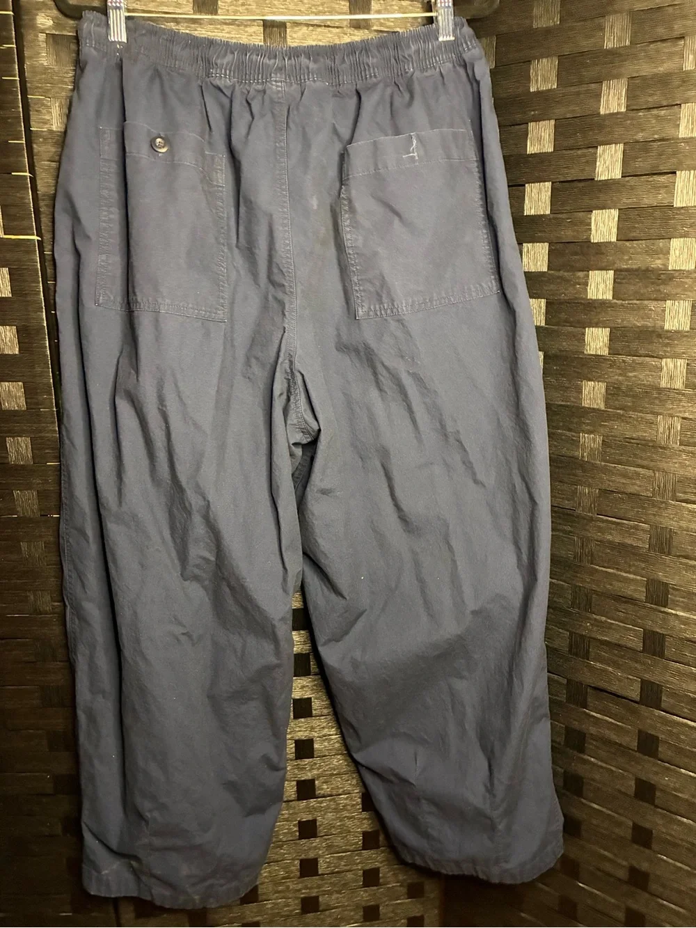 Nike Men's Oversized Navy Drawstring Pants